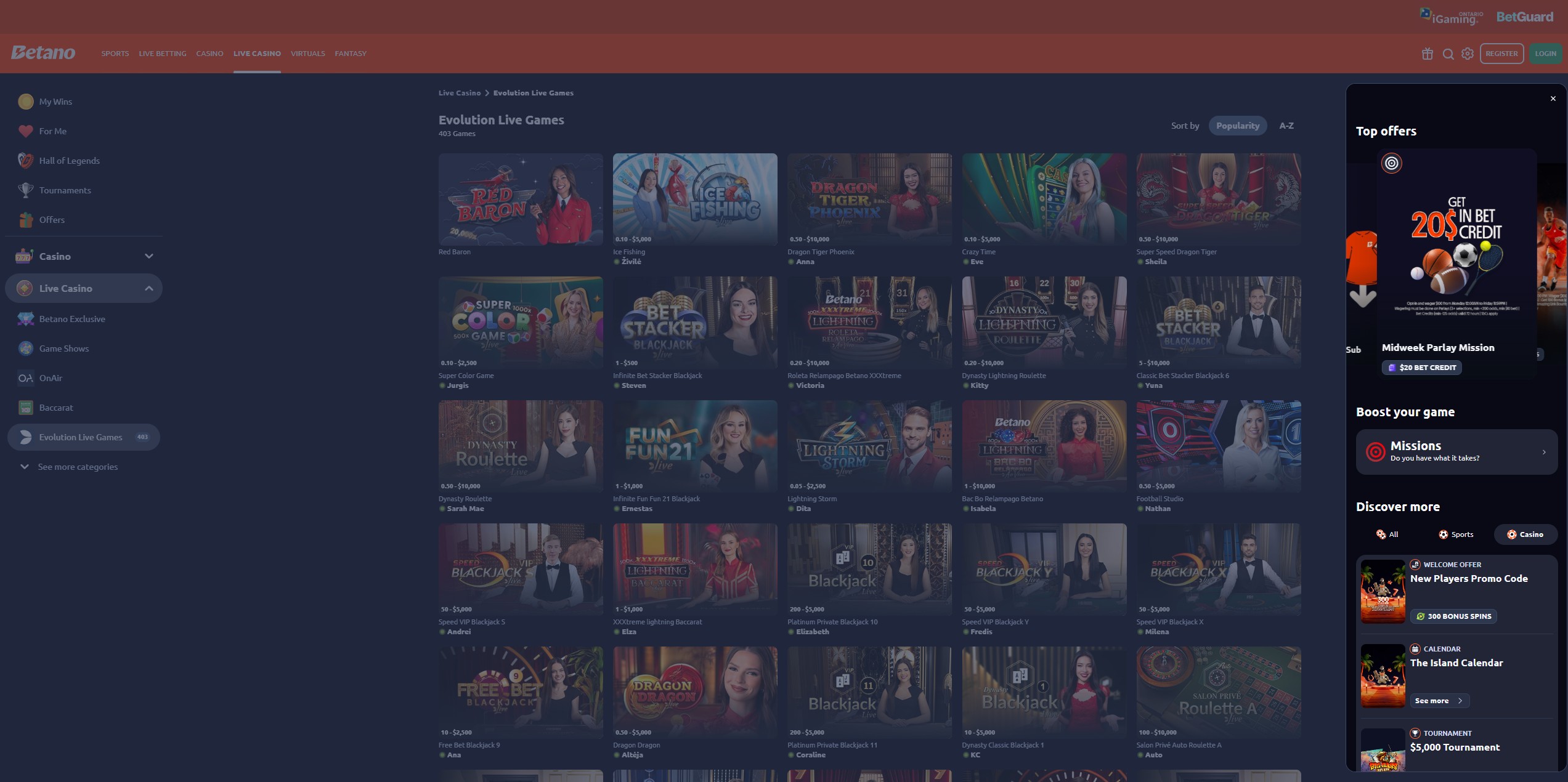 Betano Casino screenshot 3