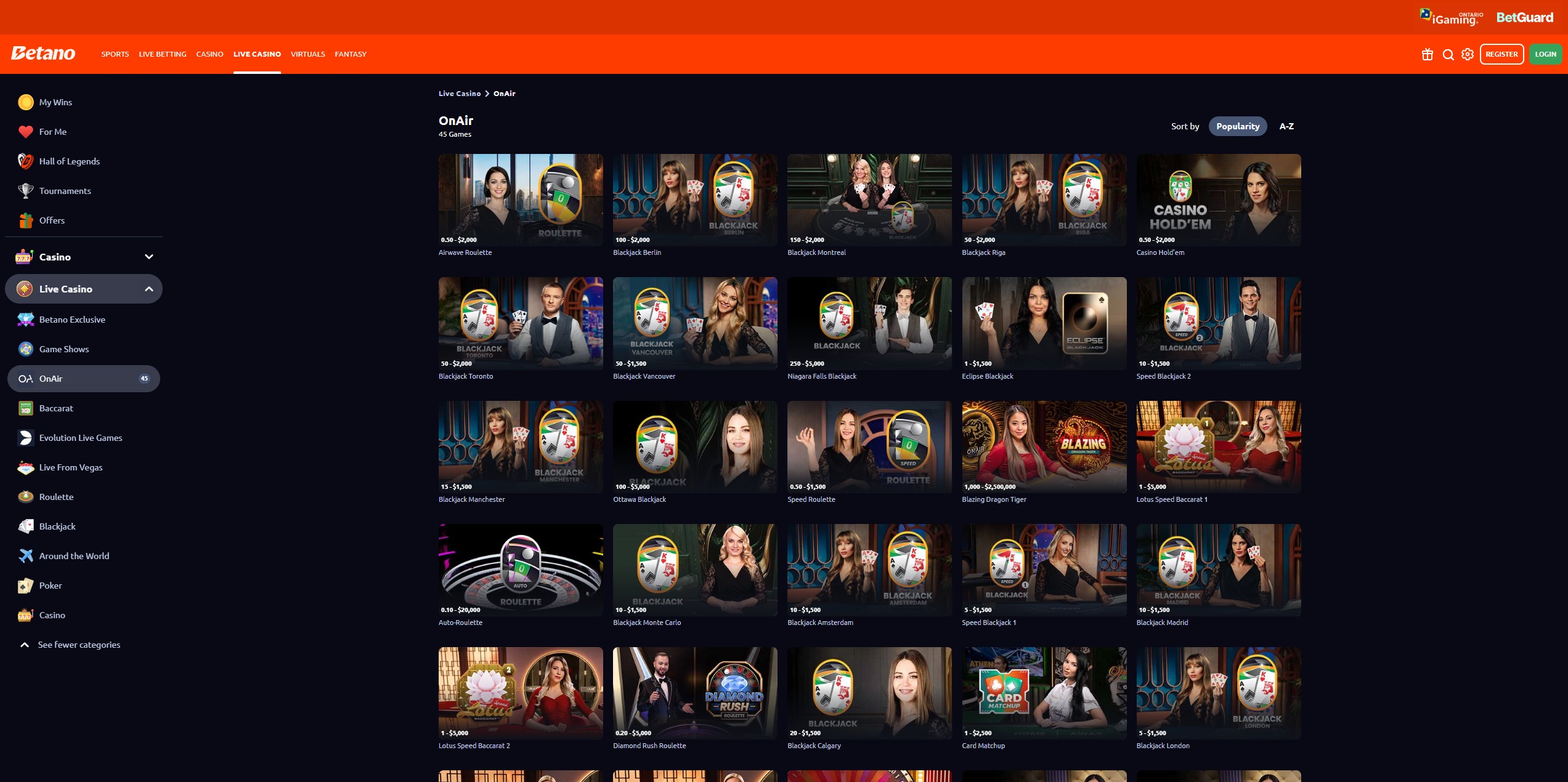 Betano Casino screenshot 5