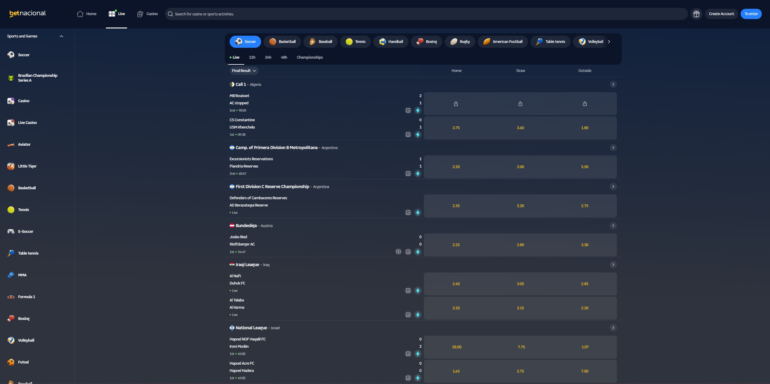 Betnacional Casino screenshot 4