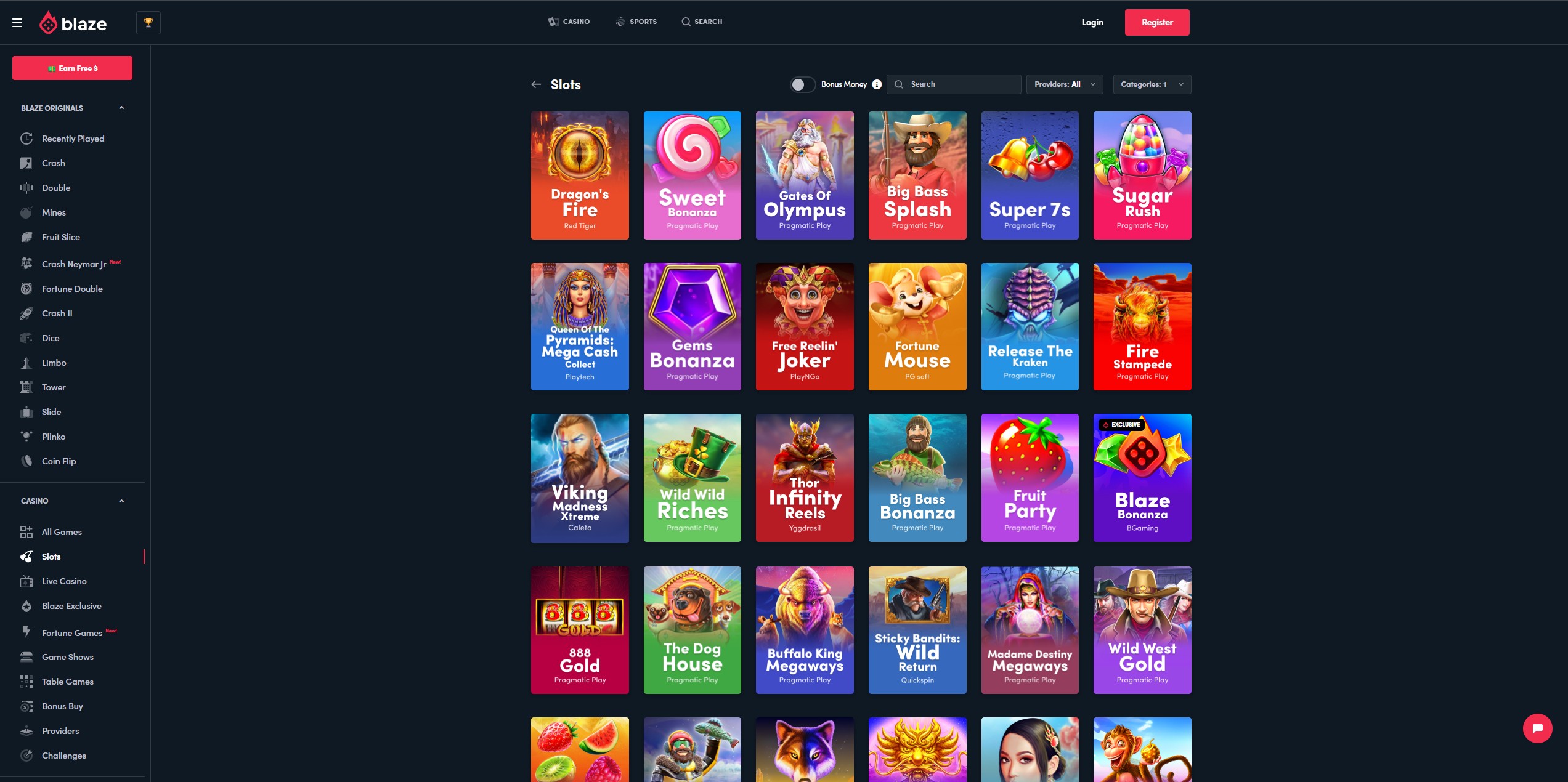 Blaze Casino screenshot 2