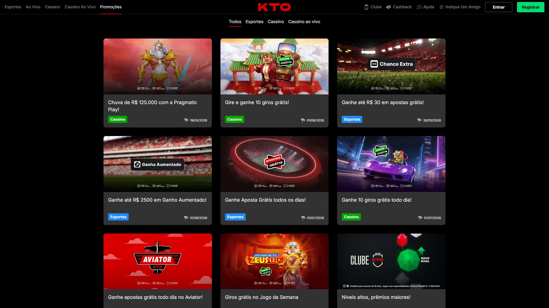 KTO Casino screenshot 2